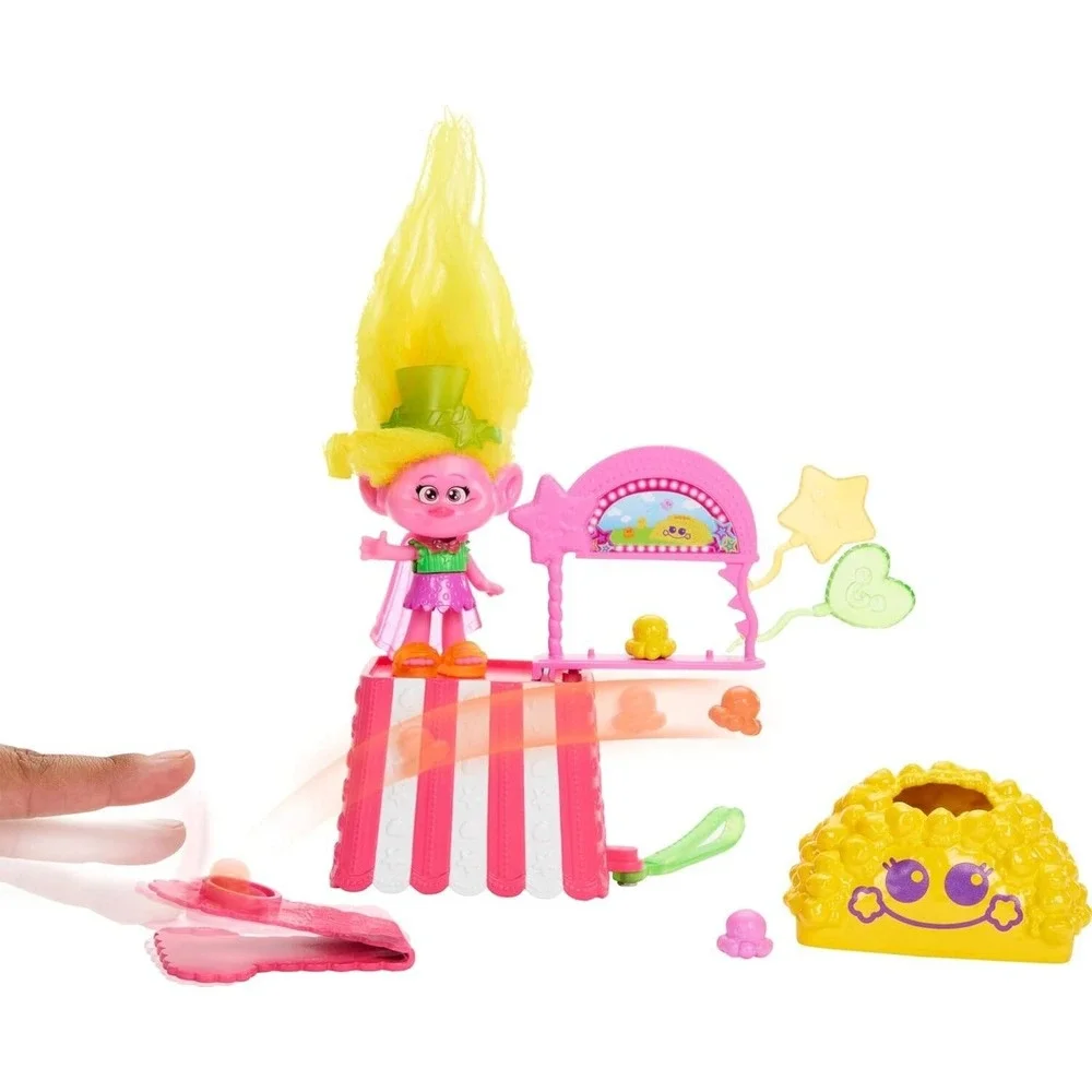 DreamWorks Trolls Fun Fair Surprise Popcorn Toy Playset Poppy Doll Mattel NEW!‎
